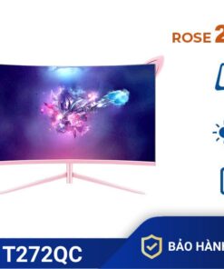 Màn máy tính Tomko 27″ cong Hồng 2K 165Hz T272QC ROSE