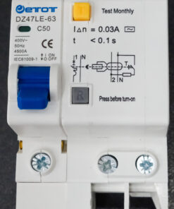 Aptomat DZ47LE-63 1P50  bảo vệ chống ngắn mạch quá tải chính hãng  - ETOT