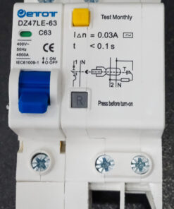 Aptomat DZ47LE-63 1PC63  bảo vệ chống ngắn mạch quá tải chính hãng  - ETOT