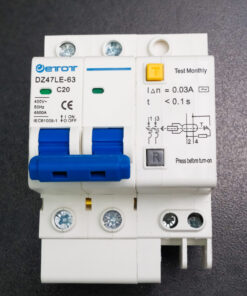 Aptomat DZ47LE-63 2PC20  bảo vệ chống ngắn mạch quá tải chính hãng  - ETOT