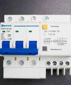 Aptomat DZ47LE-63N 3PC20  bảo vệ chống ngắn mạch quá tải chính hãng  - ETOT