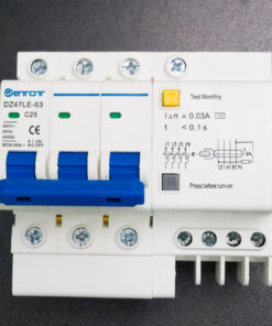 Aptomat DZ47LE-63N 3PC25  bảo vệ chống ngắn mạch quá tải chính hãng  - ETOT