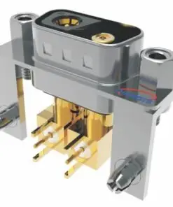 D-sub 90-degree curved pluh-in board RF coaxial series