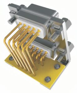 D-sub Car type pin header twin connector