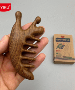 UK-765602 UYIKU Dụng cụ massage bằng gỗ đàn hương vàng chế tác thủ công theo phong cách cổ điển