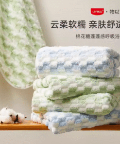 UK-923504 Khăn tắm UYIKU mềm mại như kẹo bông gòn thấm hút tốt