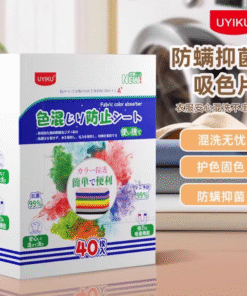 UK-757193 Khăn giấy chống phai màu, kháng khuẩn UYIKO 40 miếng (bảo vệ và giữ màu)